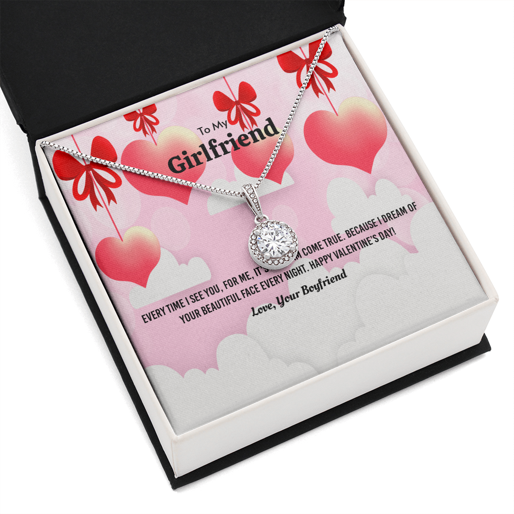 To My Girlfriend Valentines Gift Everytime I See You Eternal Union Necklace-Express Your Love Gifts