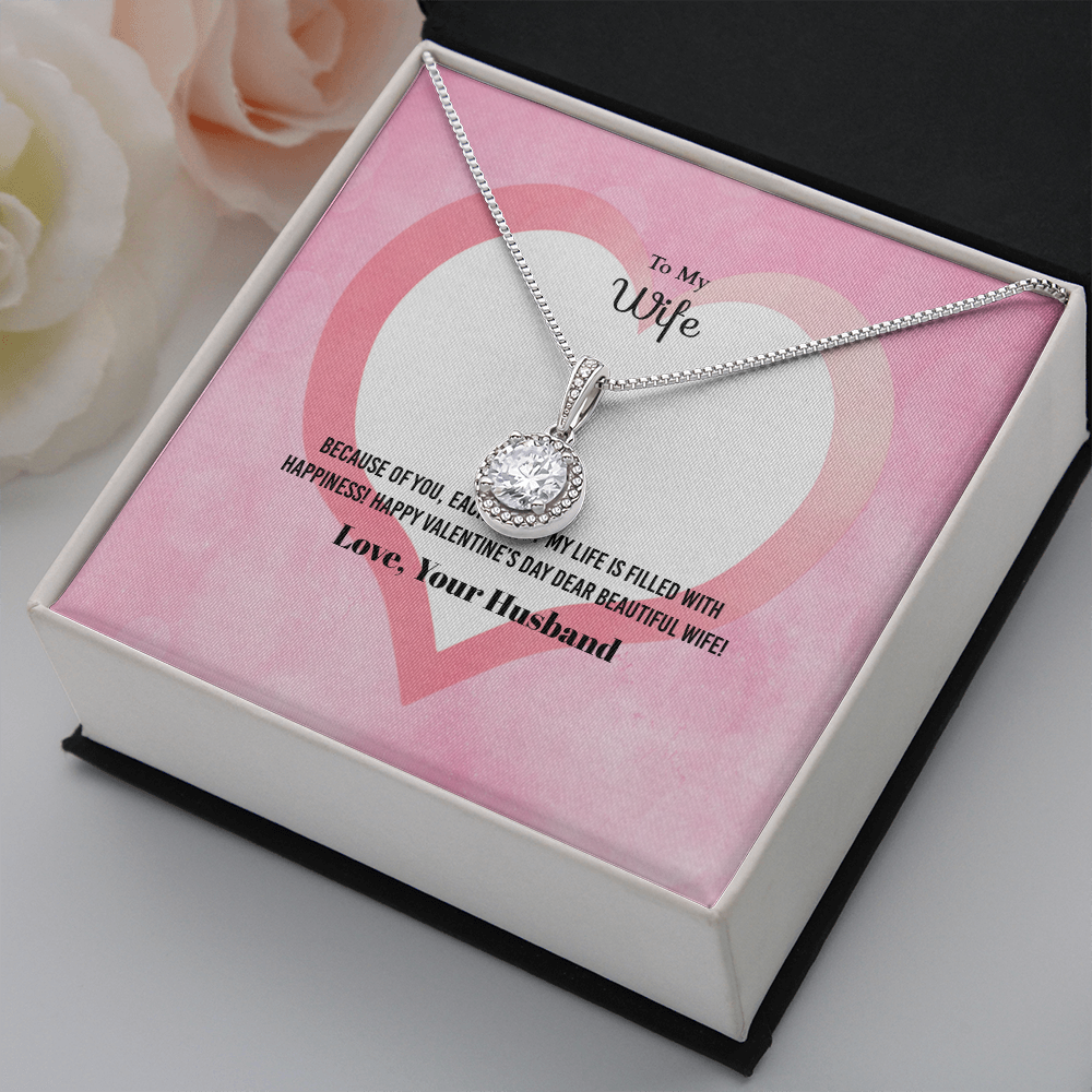 Wife Valentines Gift Each Day of My Life Eternal Union Necklace-Express Your Love Gifts