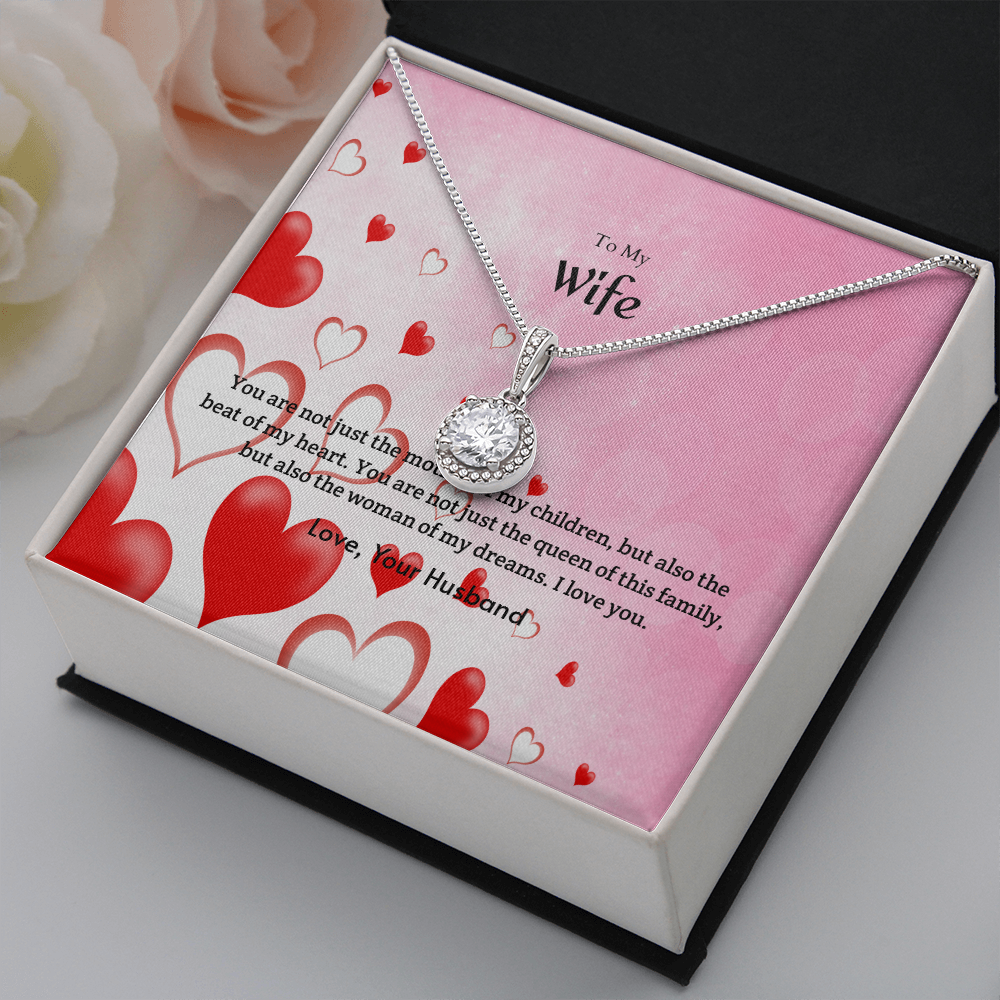 Wife Valentines Gift Woman of My Dreams Eternal Union Necklace-Express Your Love Gifts