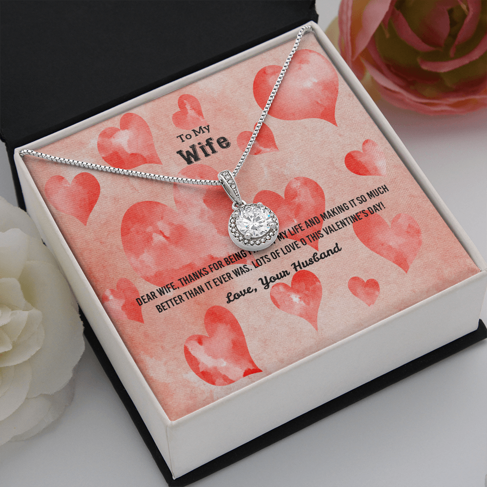 Wife Valentines Gift Part of My Life Eternal Union Necklace-Express Your Love Gifts