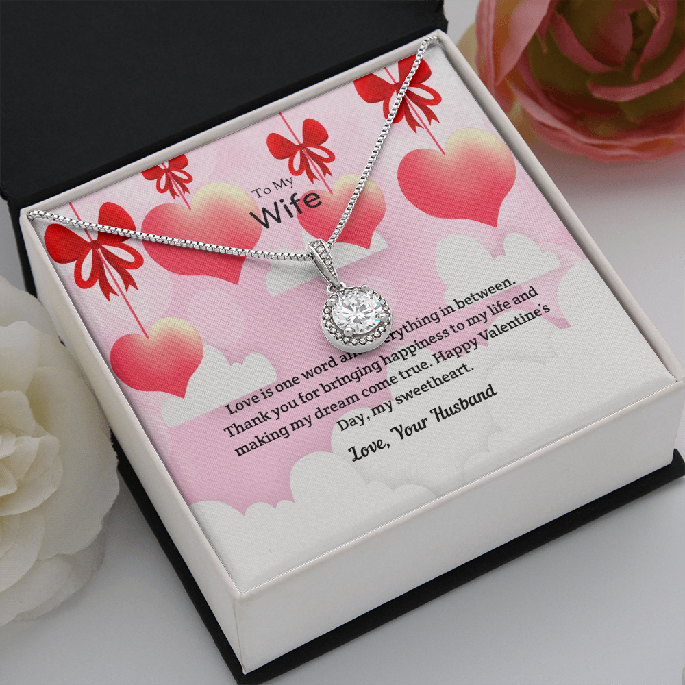 Wife Valentines Gift Everything in Between Eternal Union Necklace-Express Your Love Gifts