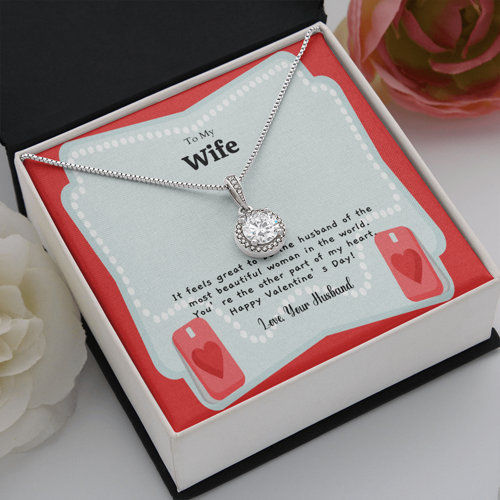 Wife Valentines Gift It Feels Great Eternal Union Necklace-Express Your Love Gifts