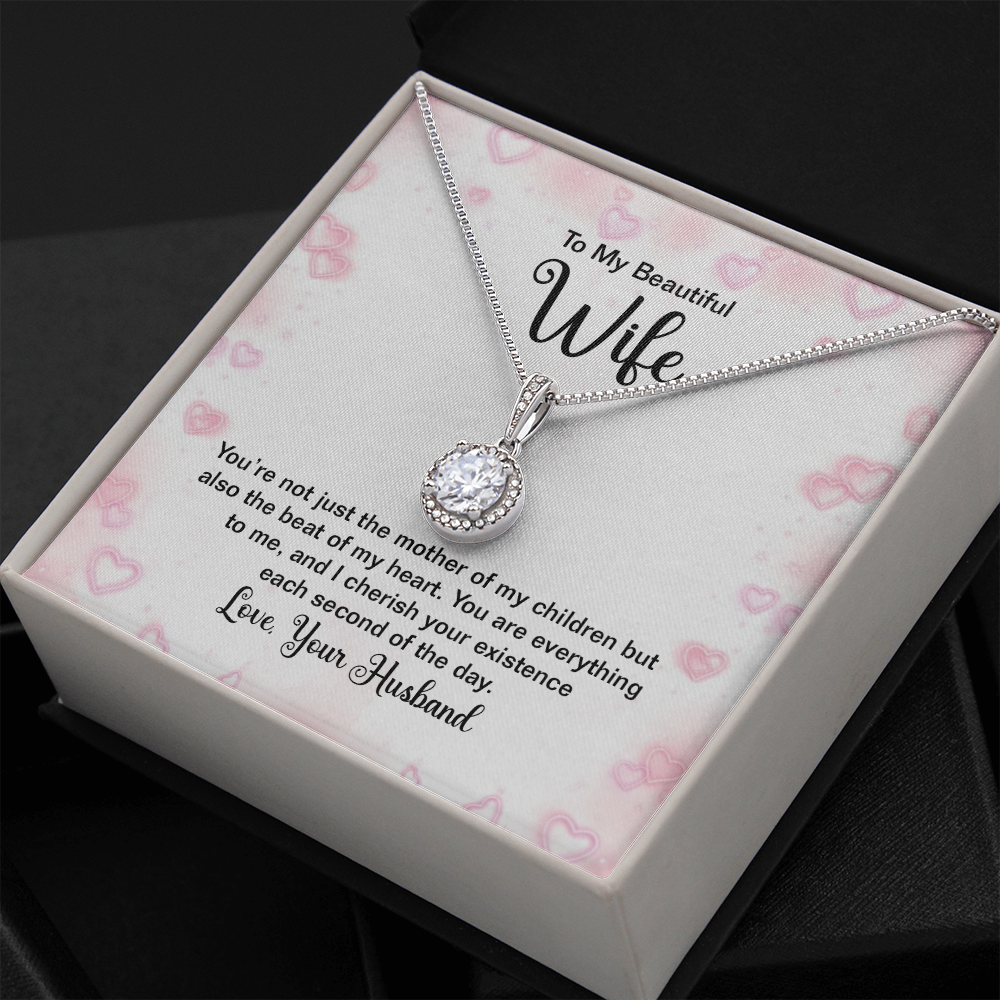 To My Beautiful Wife You're Not Just Thhe Mother of My Children Eternal Union Necklace-Express Your Love Gifts