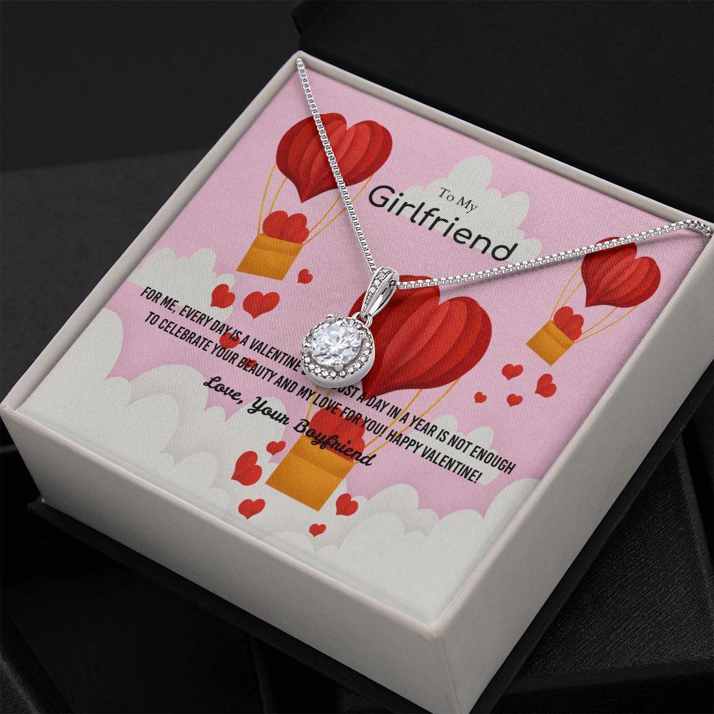 To My Girlfriend Valentines Gift Celebrate Your Beauty Eternal Union Necklace-Express Your Love Gifts