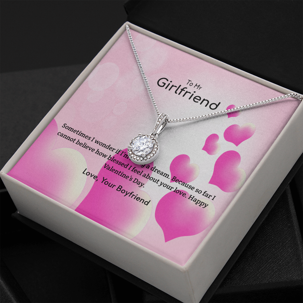 To My Girlfriend Valentines Gift Living a Dream Eternal Union Necklace-Express Your Love Gifts