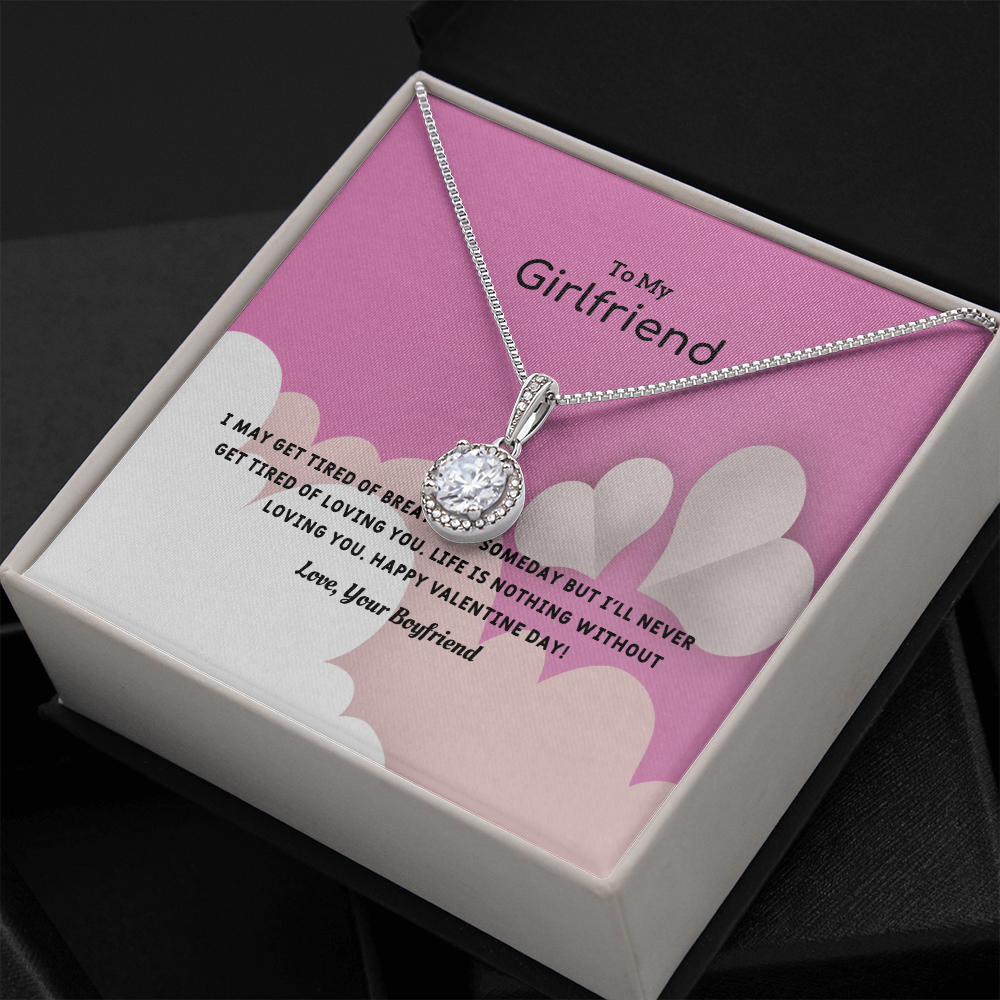 To My Girlfriend Valentines Gift Life is Loving Eternal Union Necklace-Express Your Love Gifts