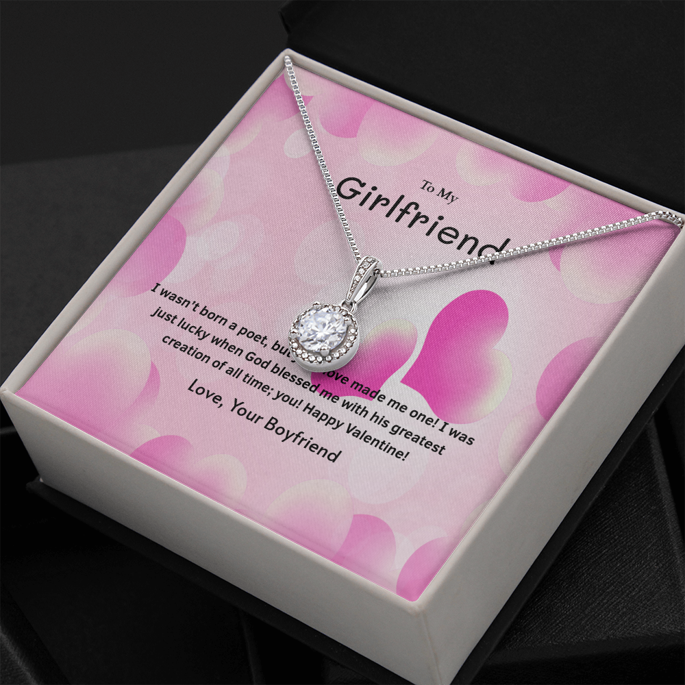 To My Girlfriend Valentines Gift Just Lucky Eternal Union Necklace-Express Your Love Gifts