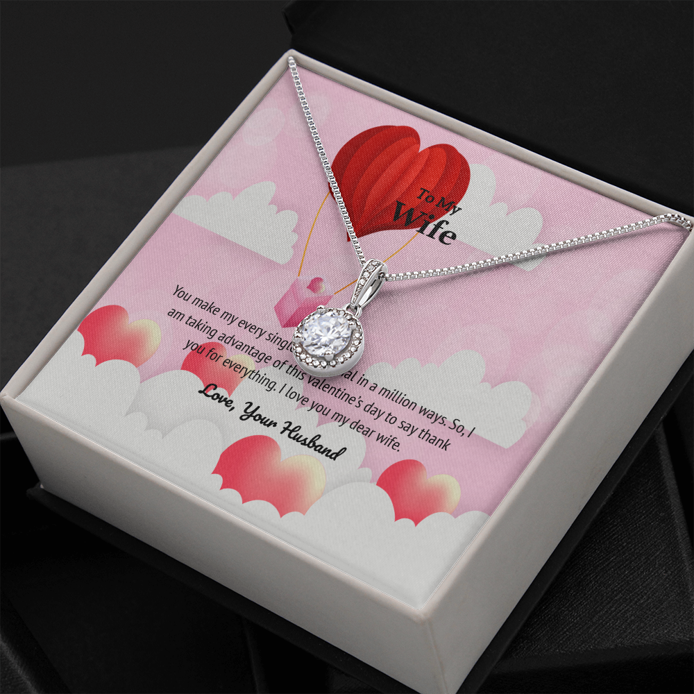 Wife Valentines Gift Special in a Million Ways Eternal Union Necklace-Express Your Love Gifts