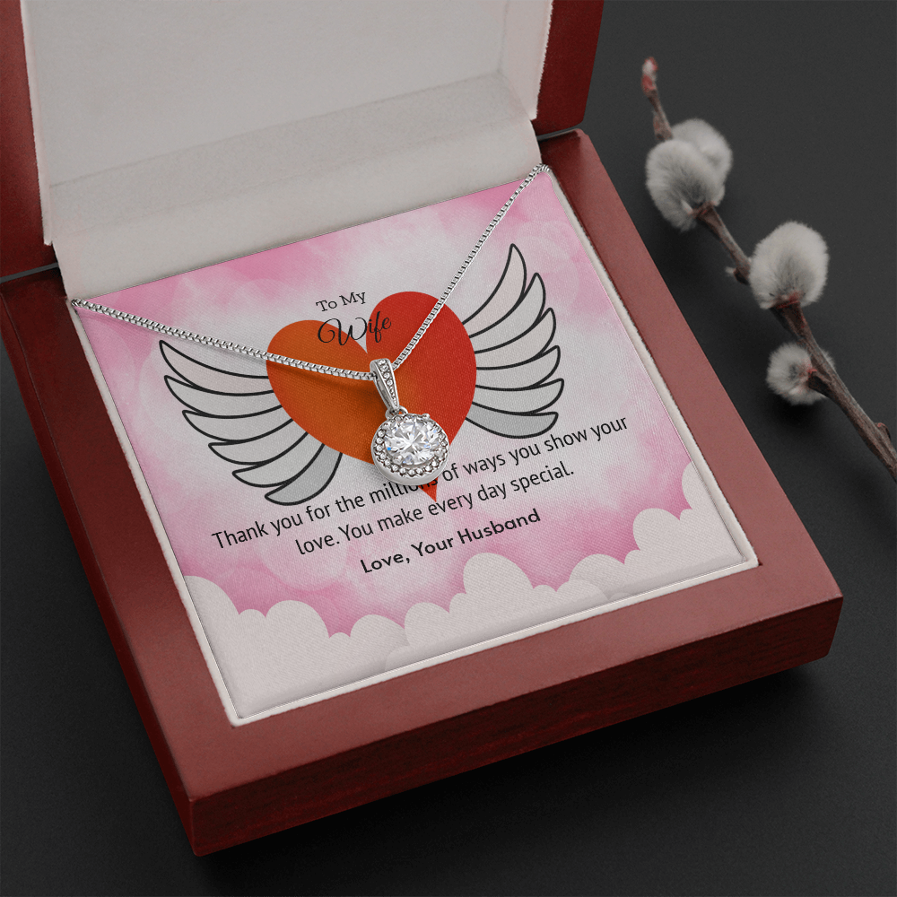 Wife Valentines Gift Millions of Ways Eternal Union Necklace-Express Your Love Gifts