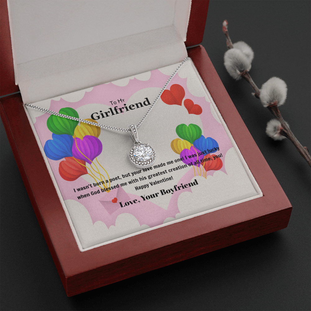 To My Girlfriend Valentines Gift God Bless Me Eternal Union Necklace-Express Your Love Gifts