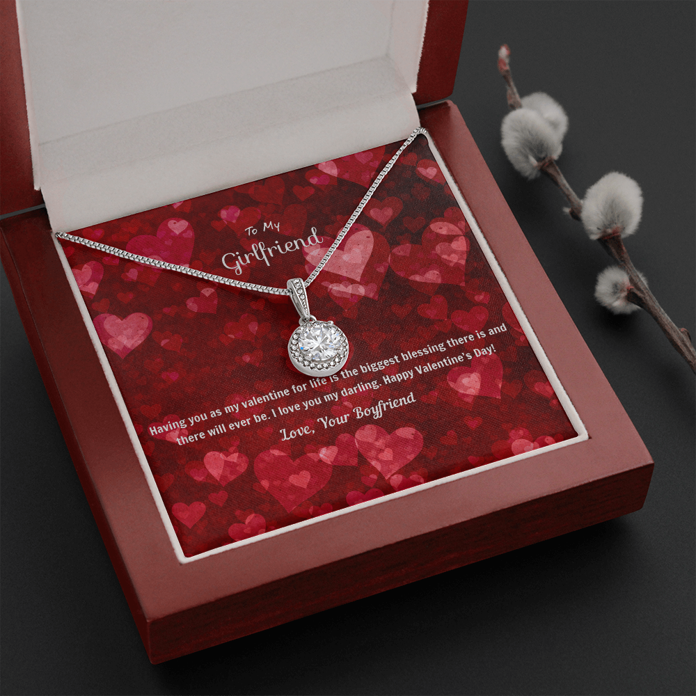 To My Girlfriend Valentines Gift You're the Biggest Blessing Eternal Union Necklace-Express Your Love Gifts