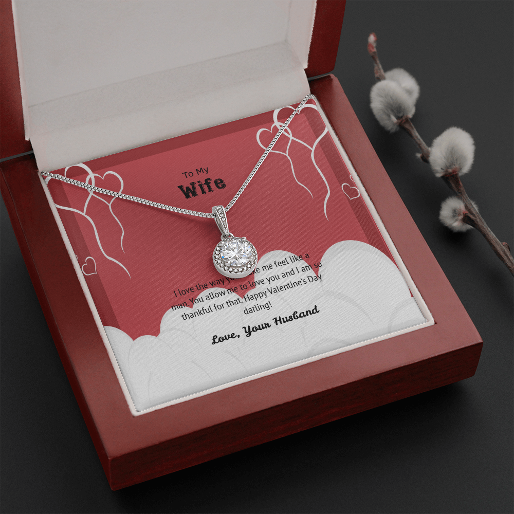 Wife Valentines Gift I Love The Way Eternal Union Necklace-Express Your Love Gifts