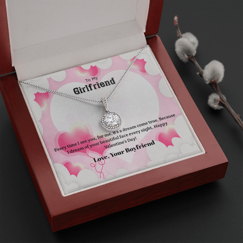 To My Girlfriend Valentines Gift Dream Come True Eternal Union Necklace-Express Your Love Gifts