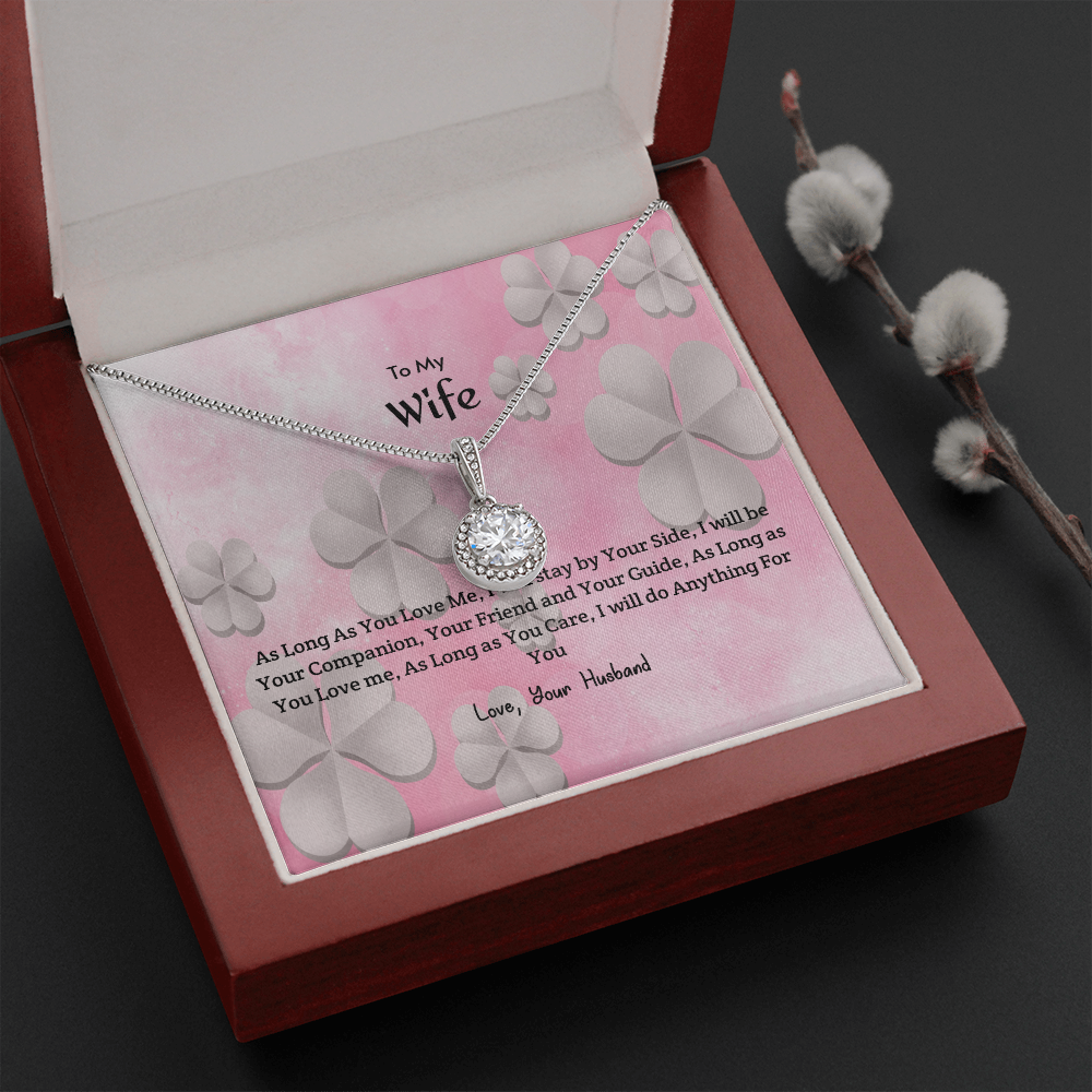 Wife Valentines Gift As Long as You Care Eternal Union Necklace-Express Your Love Gifts