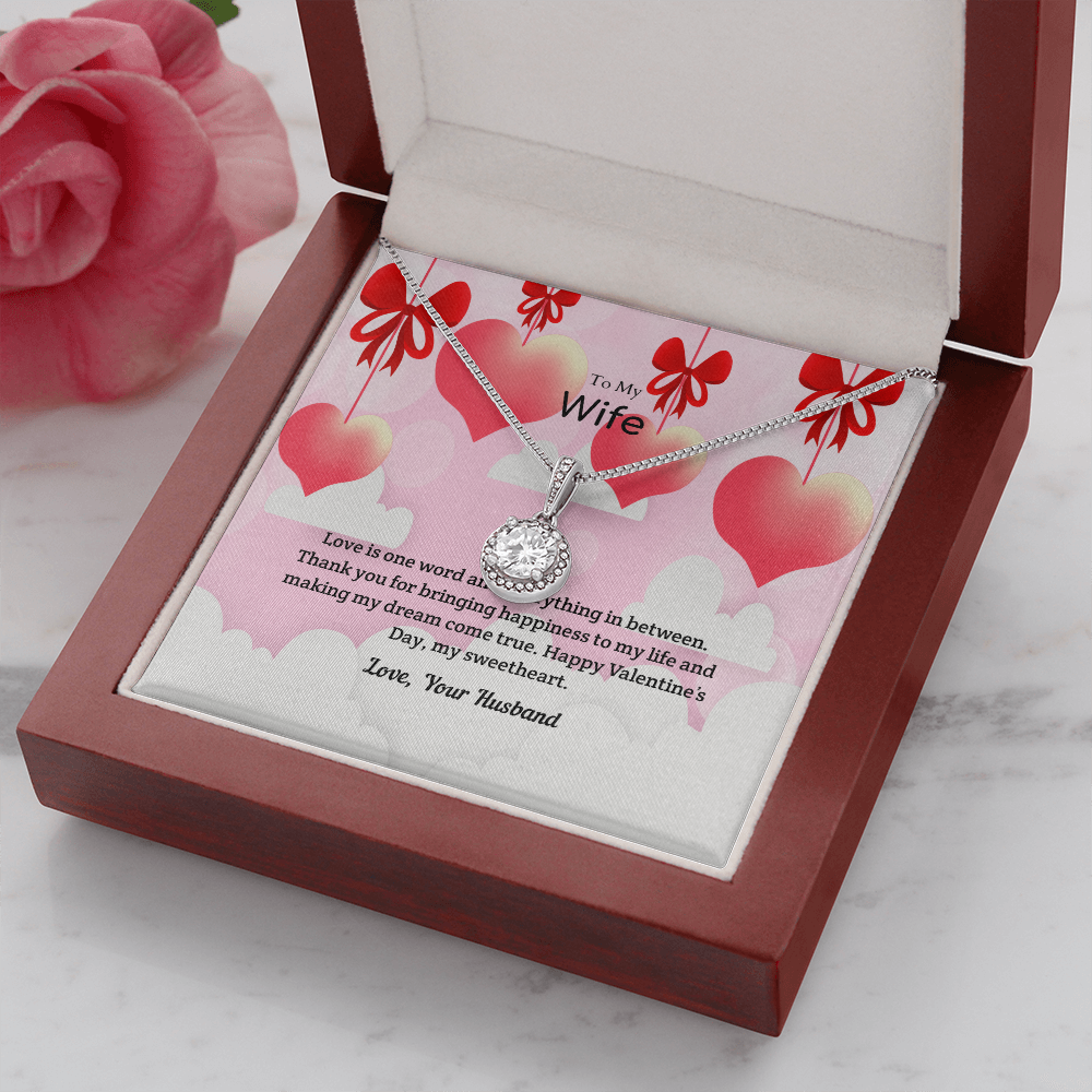 Wife Valentines Gift Everything in Between Eternal Union Necklace-Express Your Love Gifts