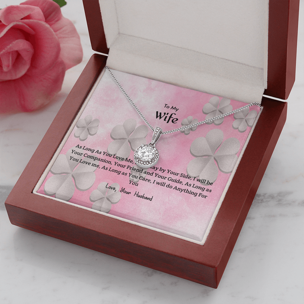 Wife Valentines Gift As Long as You Care Eternal Union Necklace-Express Your Love Gifts