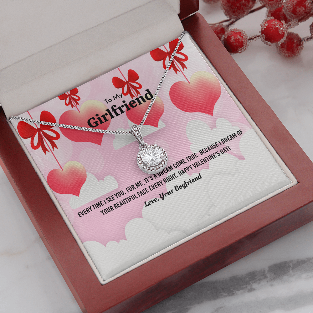 To My Girlfriend Valentines Gift Everytime I See You Eternal Union Necklace-Express Your Love Gifts