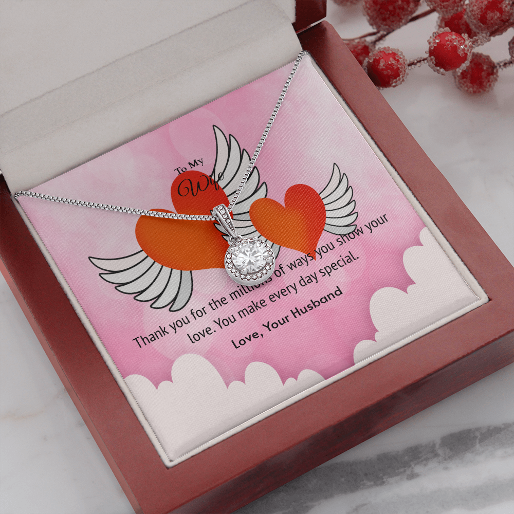 Wife Valentines Gift Every Day is Special Eternal Union Necklace-Express Your Love Gifts