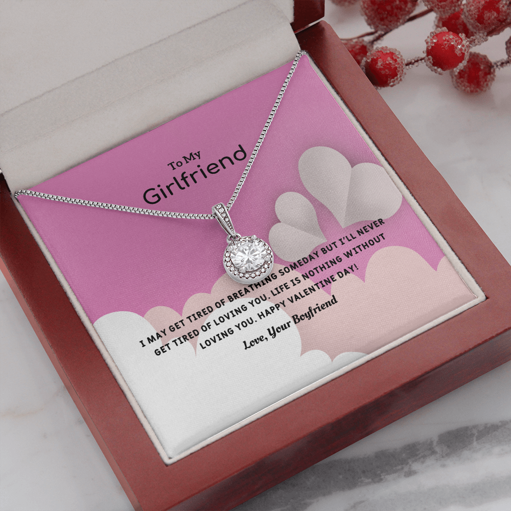 To My Girlfriend Valentines Gift Life is Loving Eternal Union Necklace-Express Your Love Gifts
