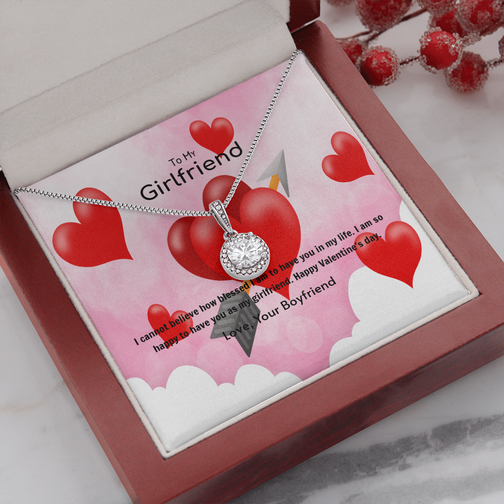 To My Girlfriend Valentines Gift Blessed to Have YouEternal Union Necklace-Express Your Love Gifts