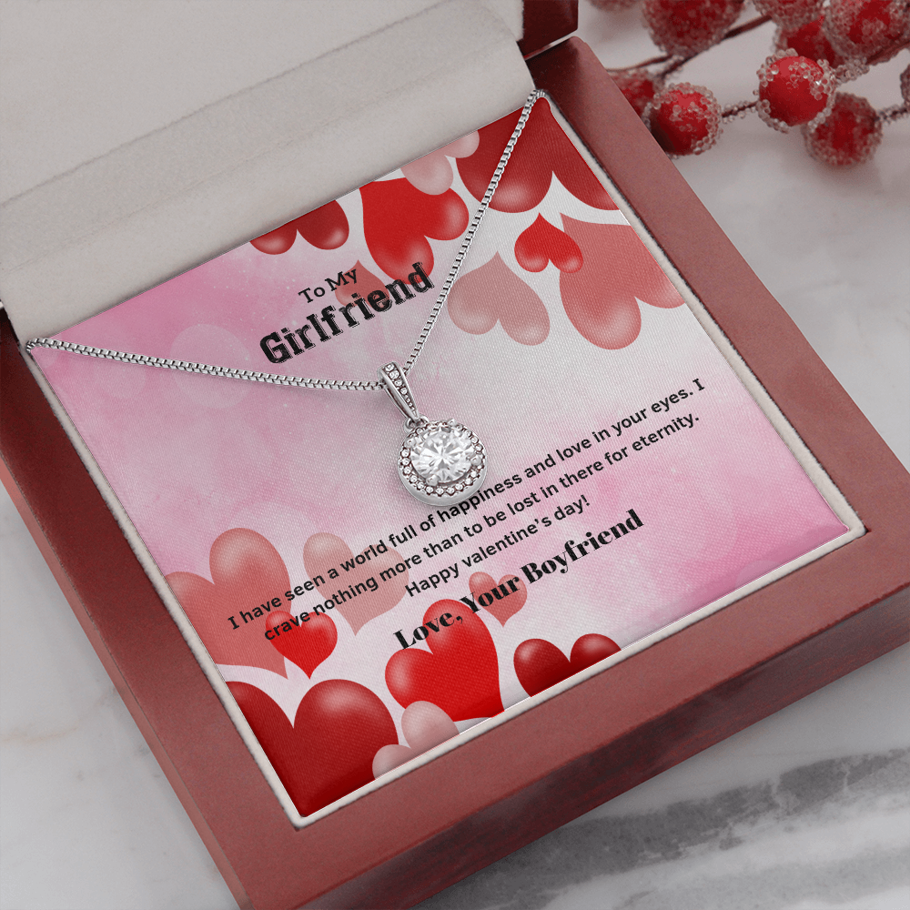 To My Girlfriend Valentines Gift Love in Your Eyes Eternal Union Necklace-Express Your Love Gifts