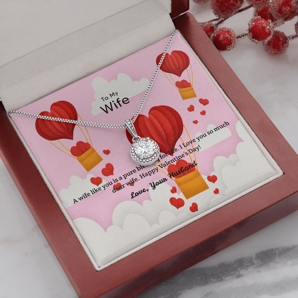 Wife Valentines Gift Pure Blessing For Life Eternal Union Necklace-Express Your Love Gifts