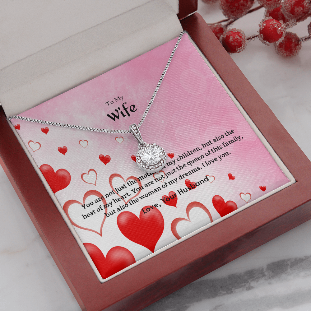 Wife Valentines Gift Woman of My Dreams Eternal Union Necklace-Express Your Love Gifts
