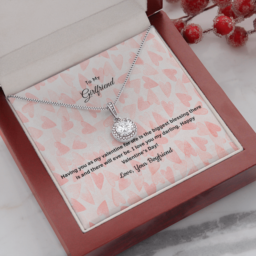 To My Girlfriend Valentines Gift Biggest Blessing Eternal Union Necklace-Express Your Love Gifts