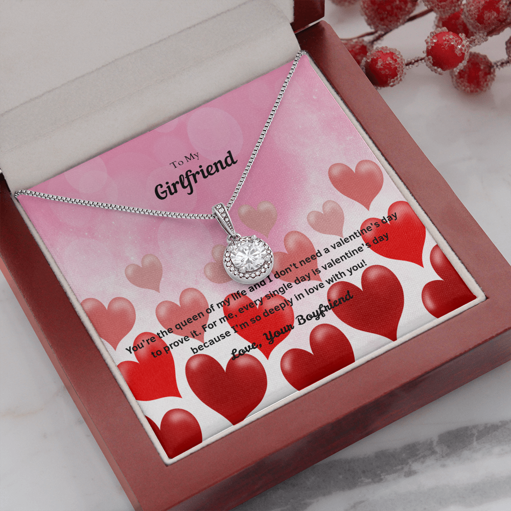 To My Girlfriend Valentines Gift Deeply in Love Eternal Union Necklace-Express Your Love Gifts