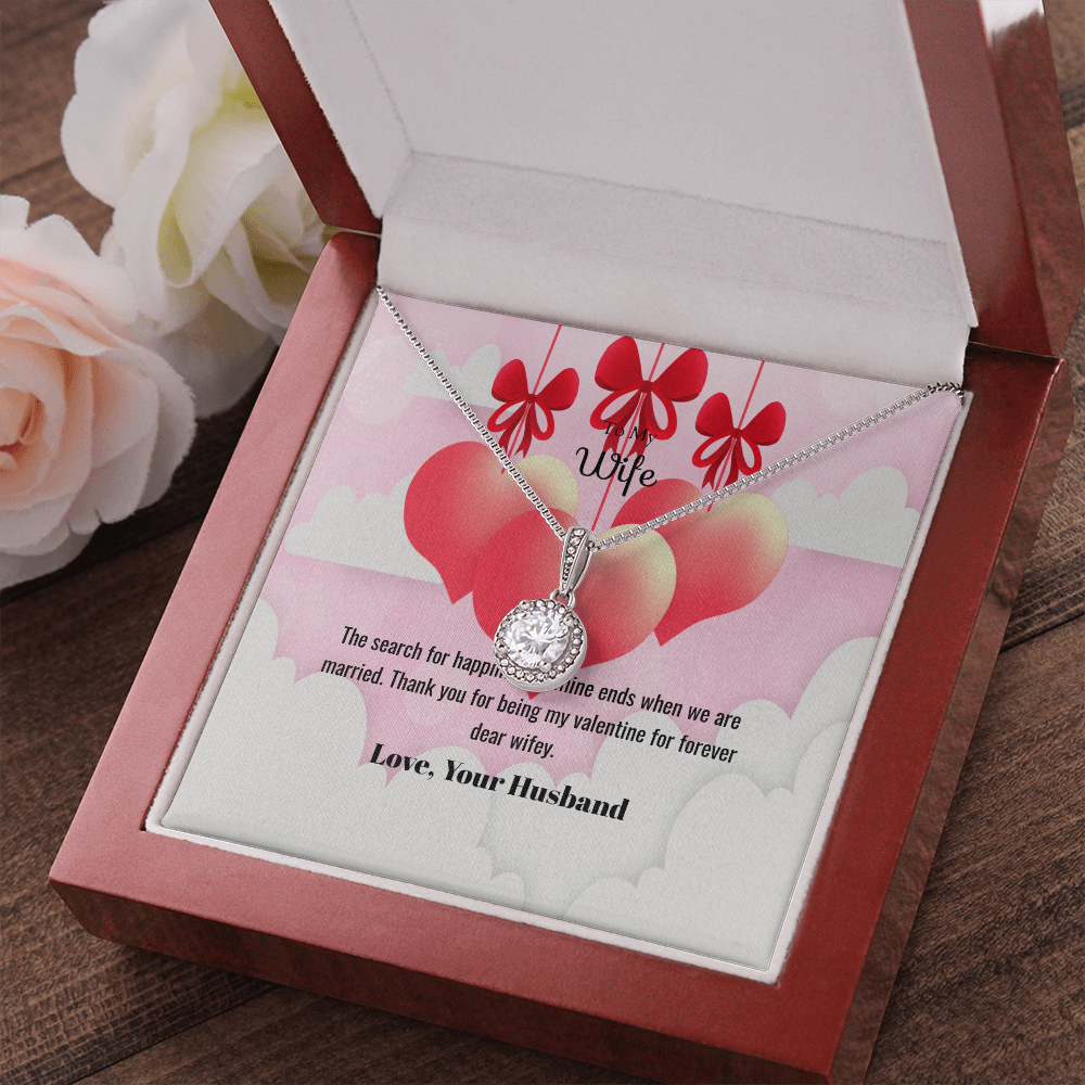 Wife Valentines Gift Happiness of Mine Eternal Union Necklace-Express Your Love Gifts