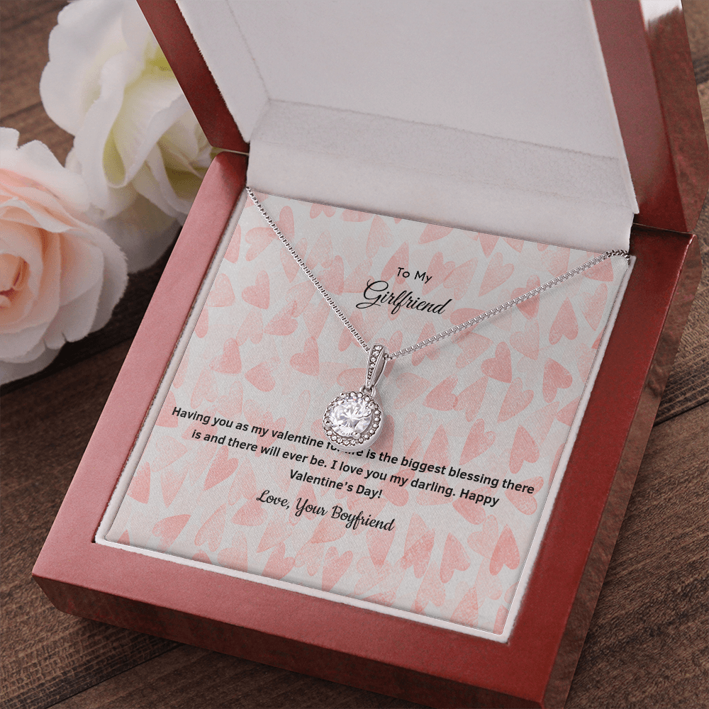 To My Girlfriend Valentines Gift Biggest Blessing Eternal Union Necklace-Express Your Love Gifts