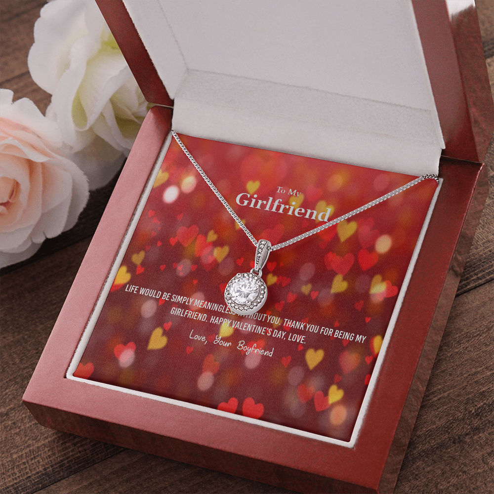 To My Girlfriend Valentines Gift Meaningless Without You Eternal Union Necklace-Express Your Love Gifts