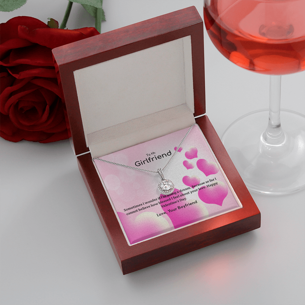 To My Girlfriend Valentines Gift Living a Dream Eternal Union Necklace-Express Your Love Gifts