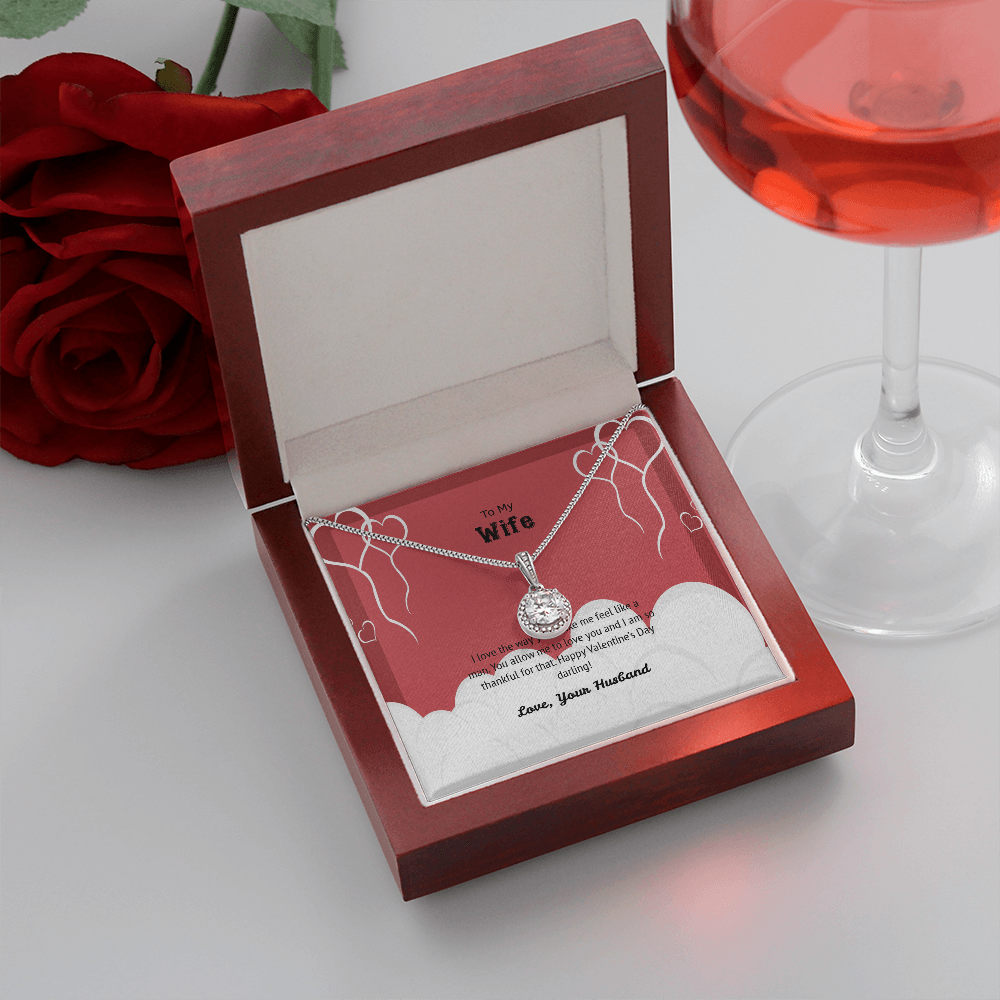Wife Valentines Gift I Love The Way Eternal Union Necklace-Express Your Love Gifts
