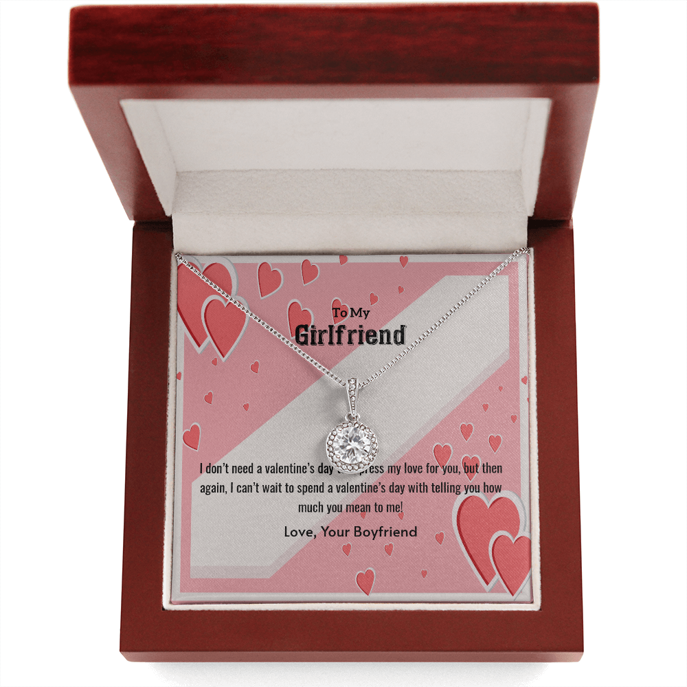 To My Girlfriend Valentines Gift What You Mean Eternal Union Necklace-Express Your Love Gifts