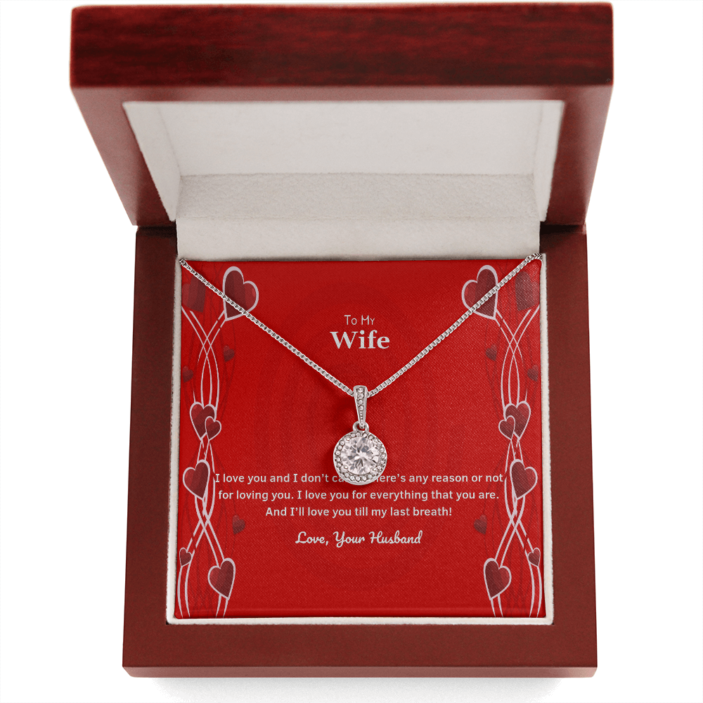 Wife Valentines Gift Till My Last Breath Eternal Union Necklace-Express Your Love Gifts