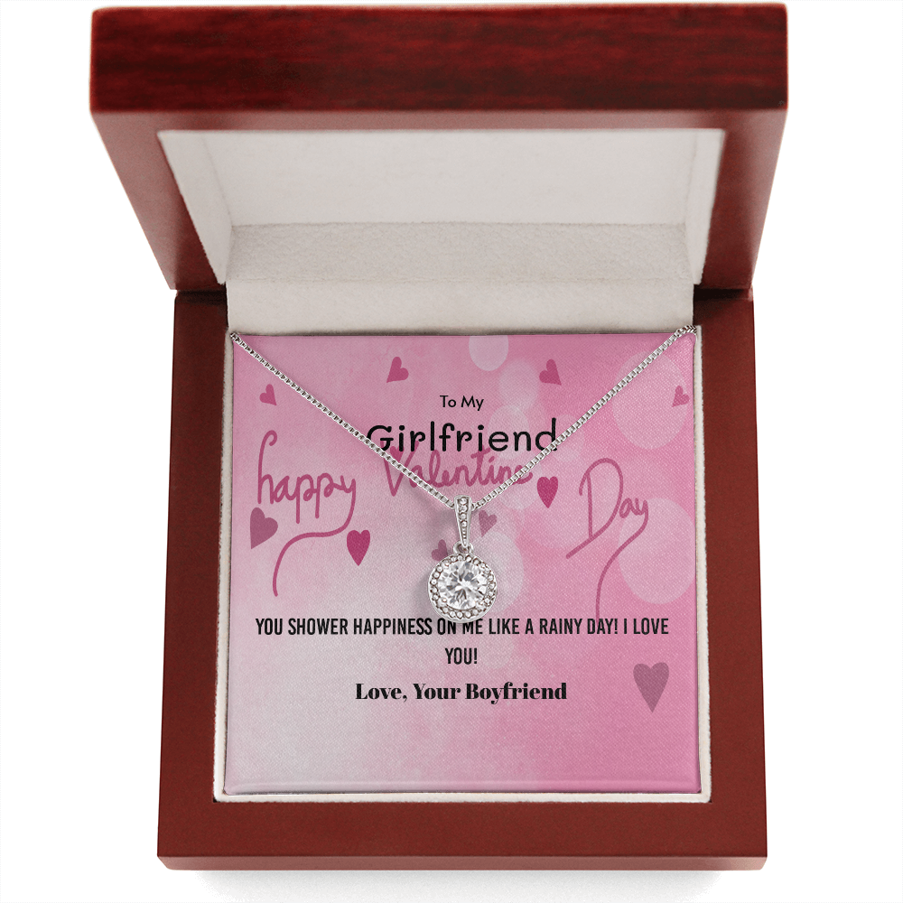To My Girlfriend Valentines Gift You Shower Happiness Eternal Union Necklace-Express Your Love Gifts