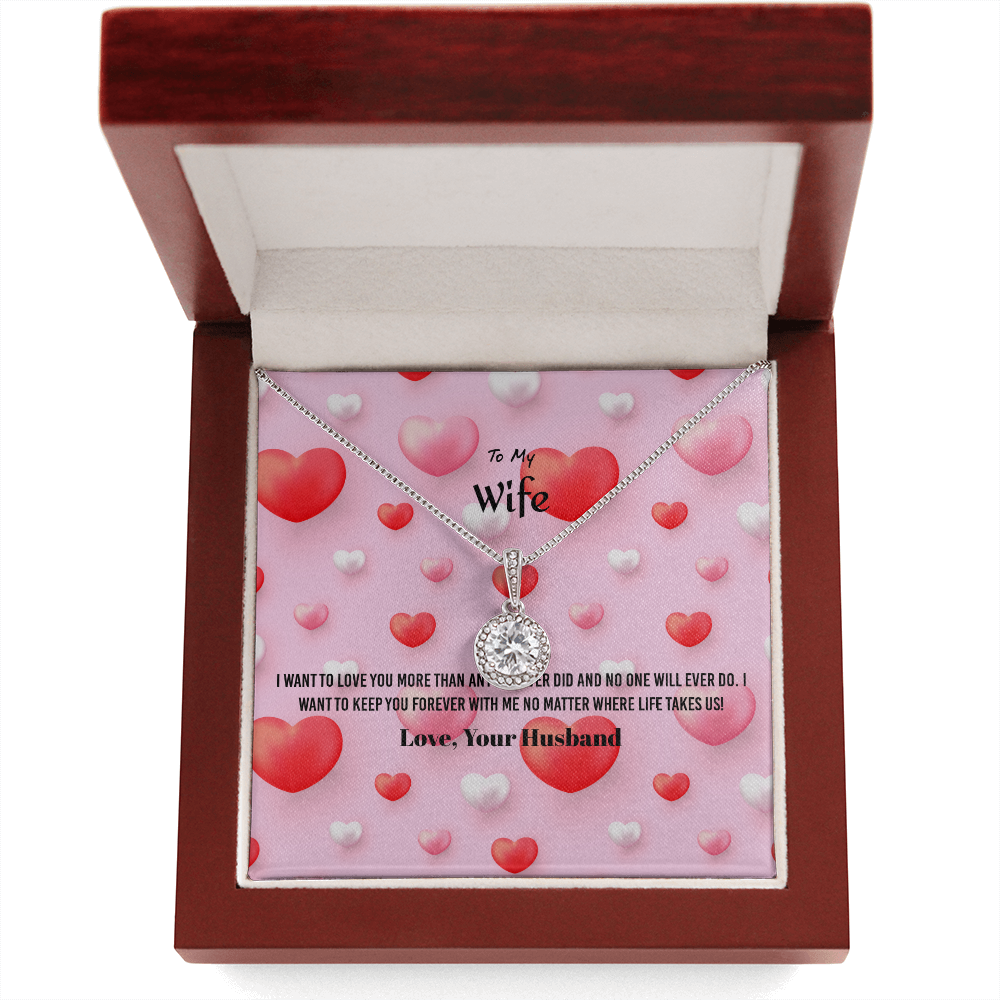 Wife Valentines Gift I Keep You Forever Eternal Union Necklace-Express Your Love Gifts