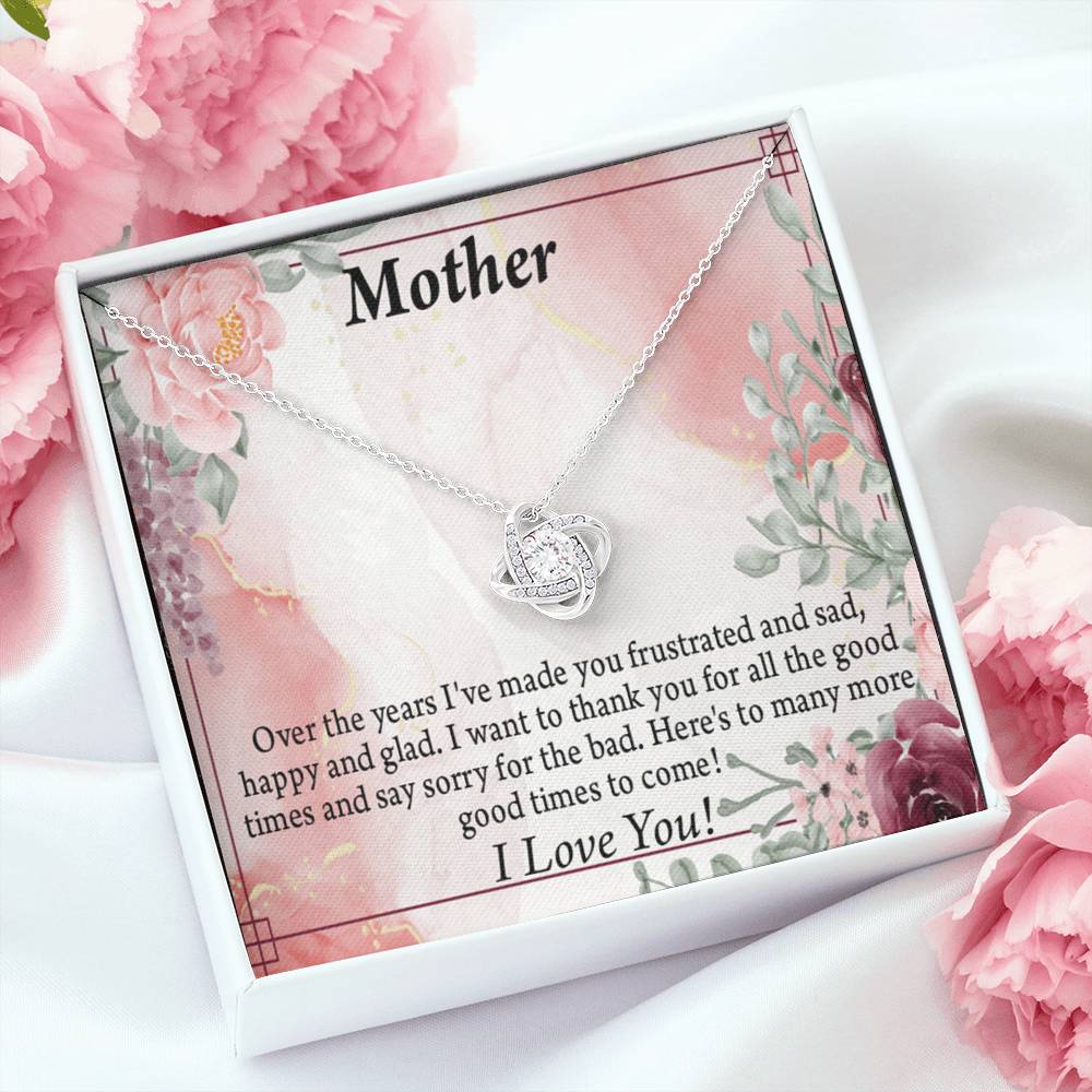 To Mother More Good Times Love Knot Message Card From Son Daughter Gift Anniversary Birthday Graduation Mothers-Express Your Love Gifts