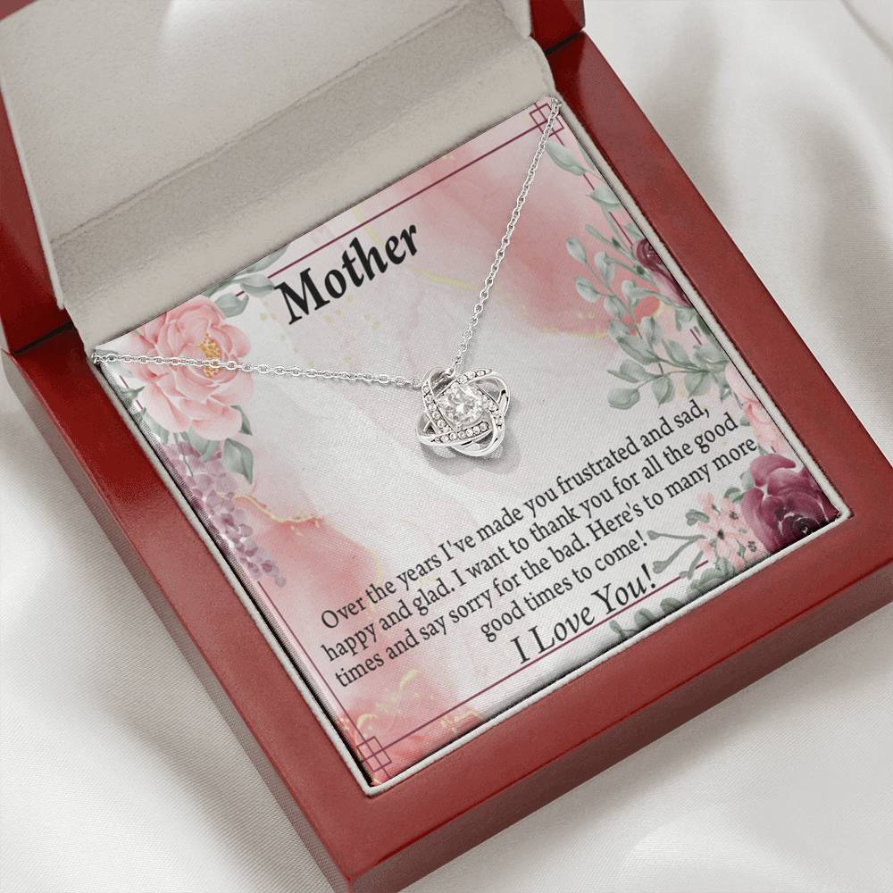 To Mother More Good Times Love Knot Message Card From Son Daughter Gift Anniversary Birthday Graduation Mothers-Express Your Love Gifts