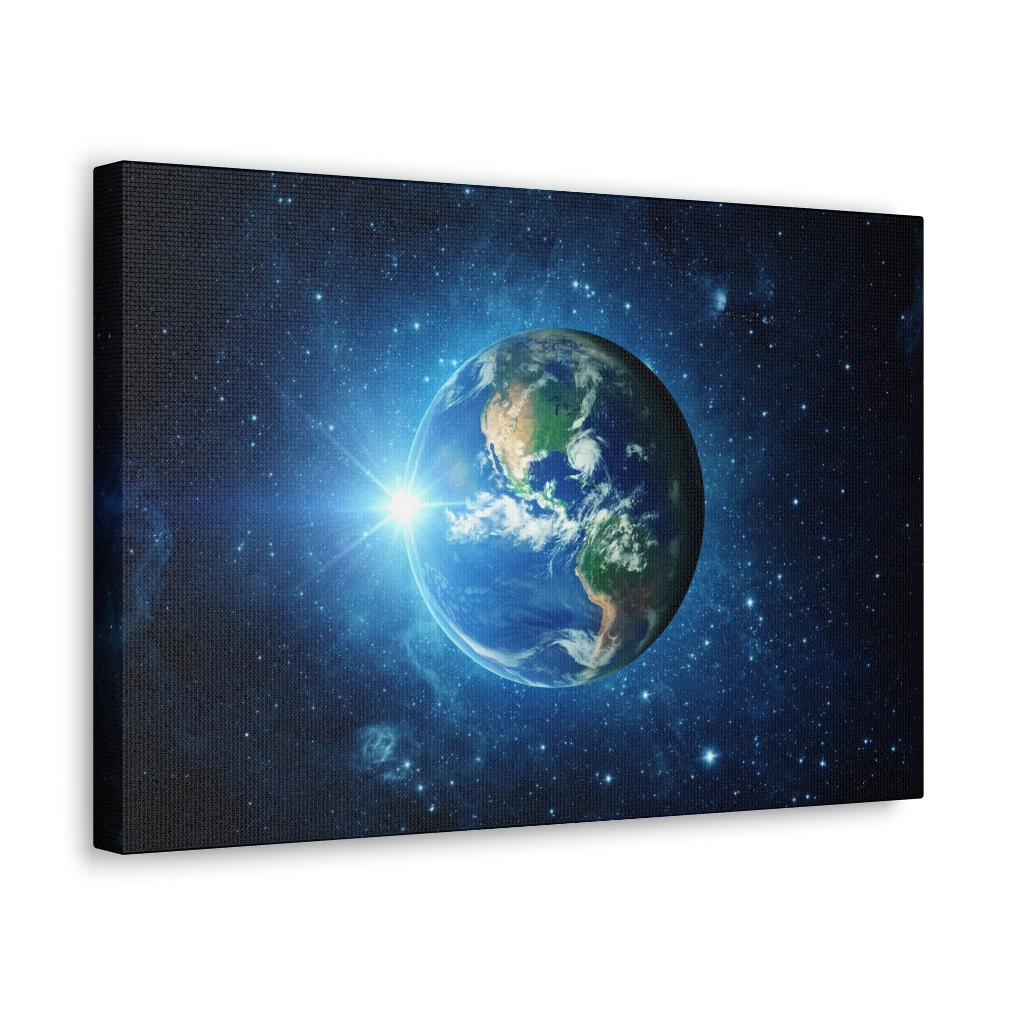 Astonishing Earth and Stars Scene Beautiful Awesome and Breathtaking Beauty Nature Scene Shining Stars in Galaxy Wall Art Ready to Hang Unframed-Express Your Love Gifts