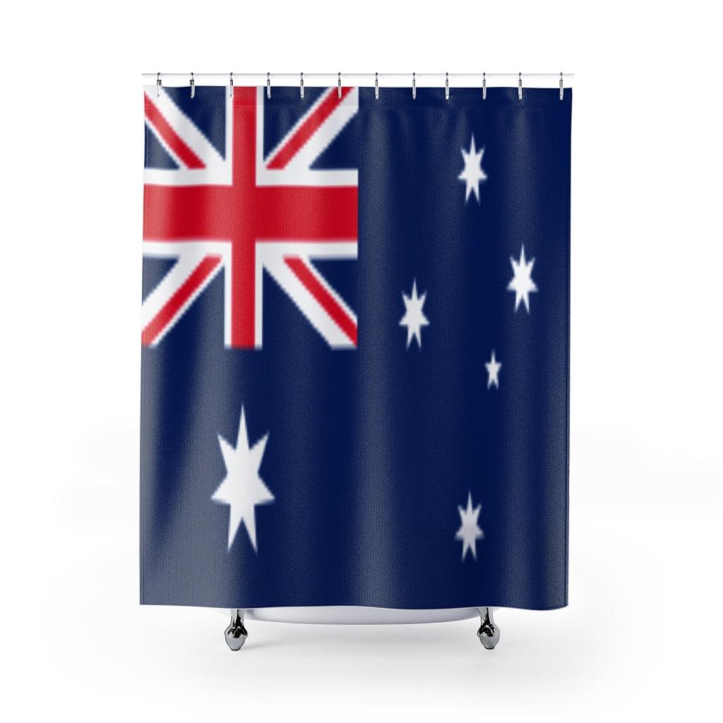 Australia Flag Stylish Design 71&quot; x 74&quot; Elegant Waterproof Shower Curtain for a Spa-like Bathroom Paradise Exceptional Craftsmanship-Express Your Love Gifts