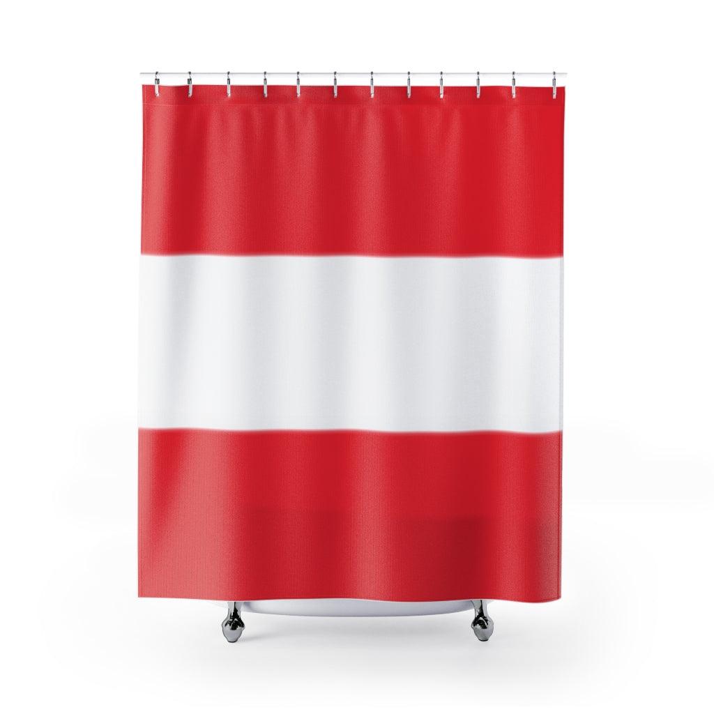 Austria Flag Stylish Design 71" x 74" Elegant Waterproof Shower Curtain for a Spa-like Bathroom Paradise Exceptional Craftsmanship-Express Your Love Gifts