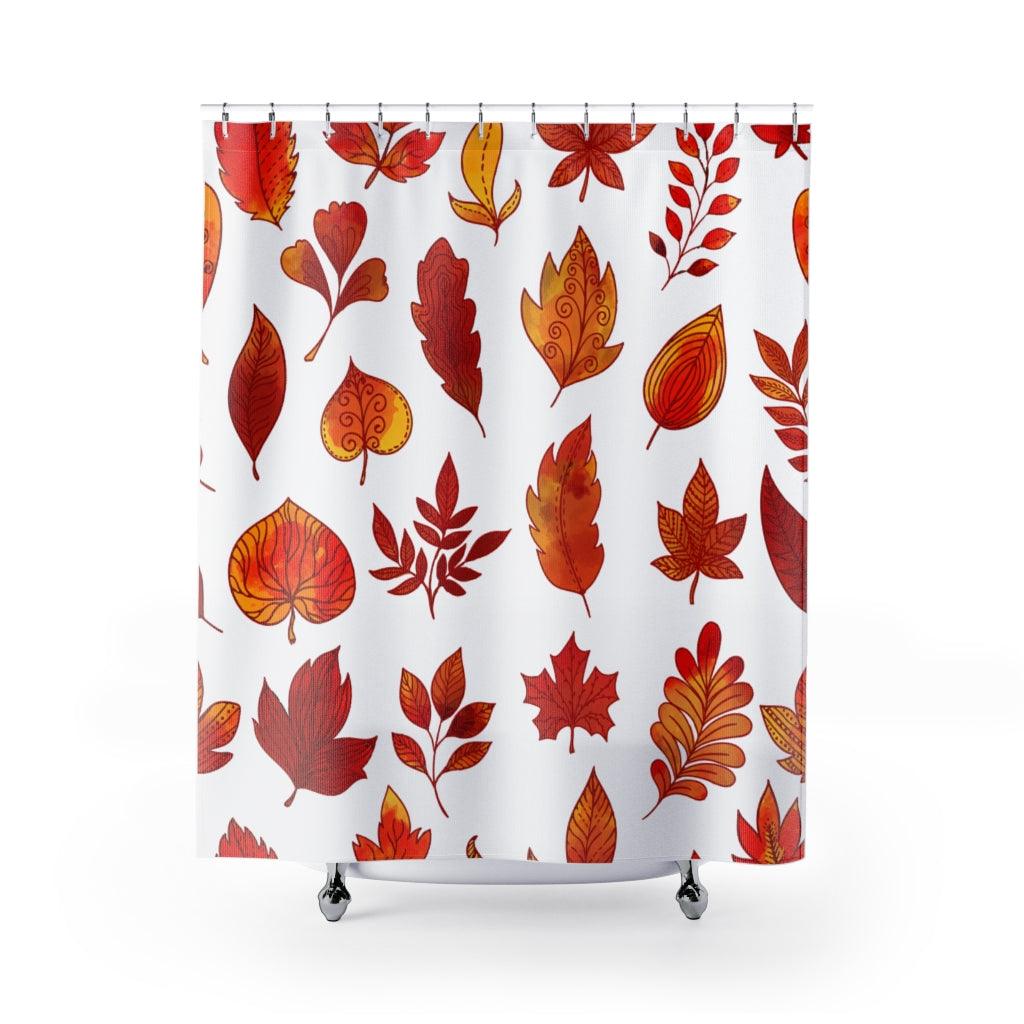 Autumn Foliage Seamless Stylish Design 71&quot; x 74&quot; Elegant Waterproof Shower Curtain for a Spa-like Bathroom Paradise Exceptional Craftsmanship-Express Your Love Gifts