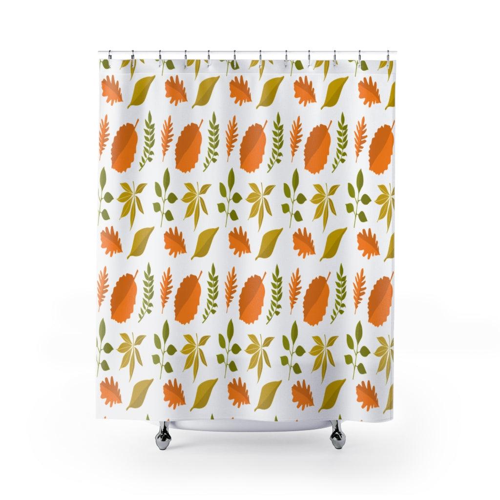 Autumn Leaves Background Stylish Design 71" x 74" Elegant Waterproof Shower Curtain for a Spa-like Bathroom Paradise Exceptional Craftsmanship-Express Your Love Gifts