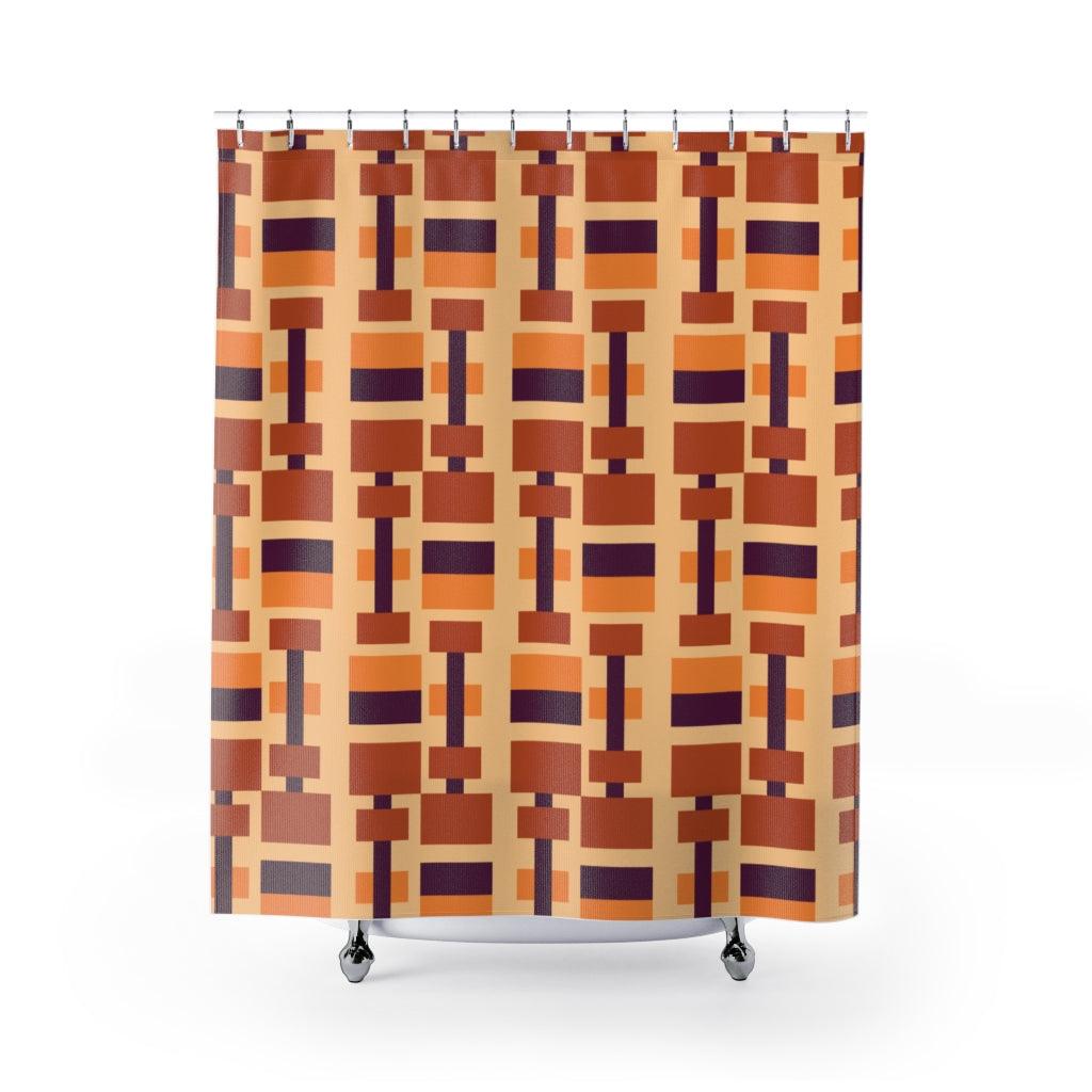 Aztec Tileable Pattern Stylish Design 71&quot; x 74&quot; Elegant Waterproof Shower Curtain for a Spa-like Bathroom Paradise Exceptional Craftsmanship-Express Your Love Gifts