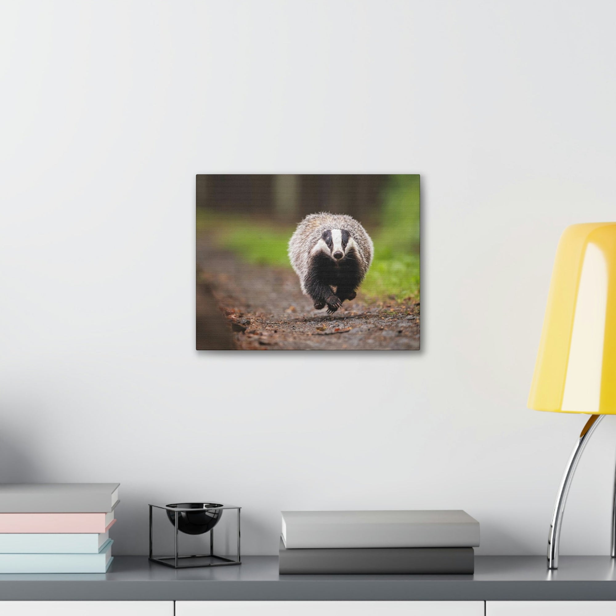 Scripture Walls Badger Hunting Badger on Hunt Print Animal Wall Art Wildlife Canvas Prints Wall Art Ready to Hang Unframed-Express Your Love Gifts