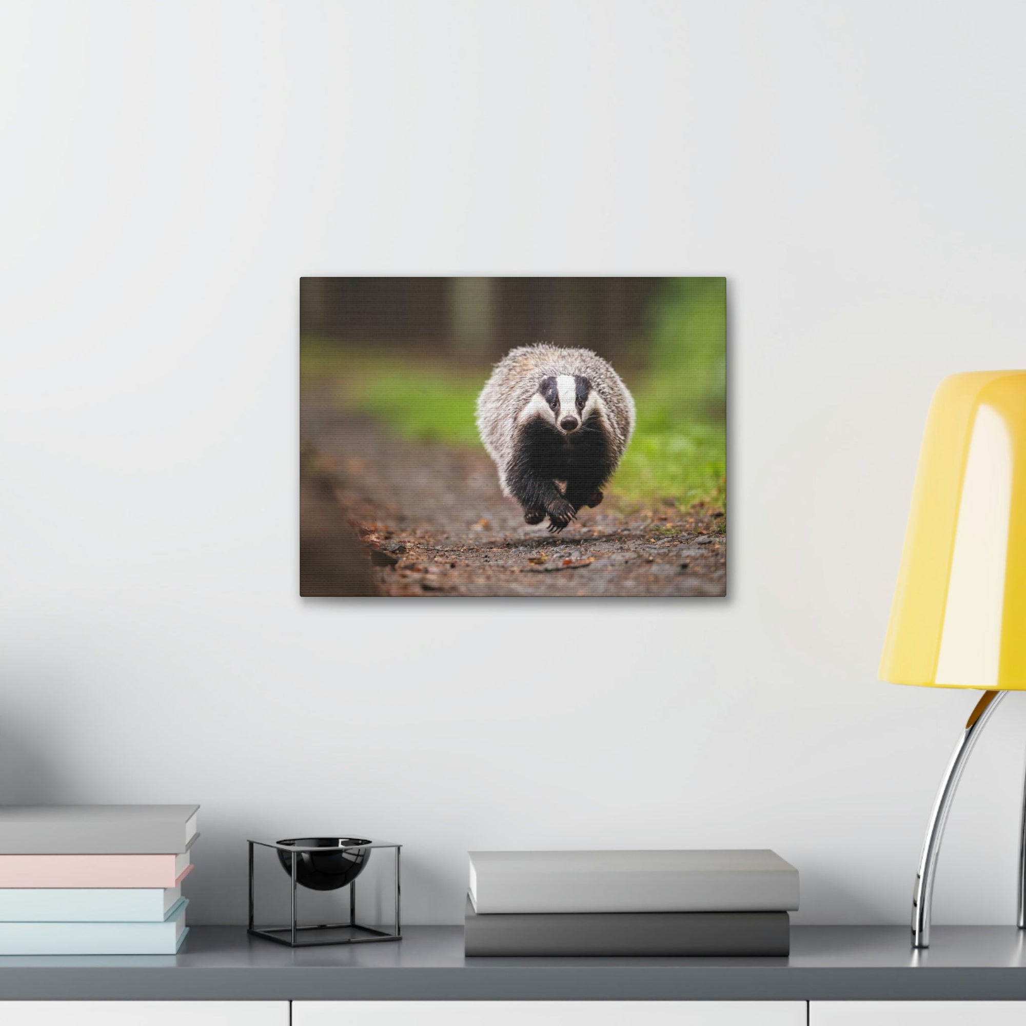 Scripture Walls Badger Hunting Badger on Hunt Print Animal Wall Art Wildlife Canvas Prints Wall Art Ready to Hang Unframed-Express Your Love Gifts