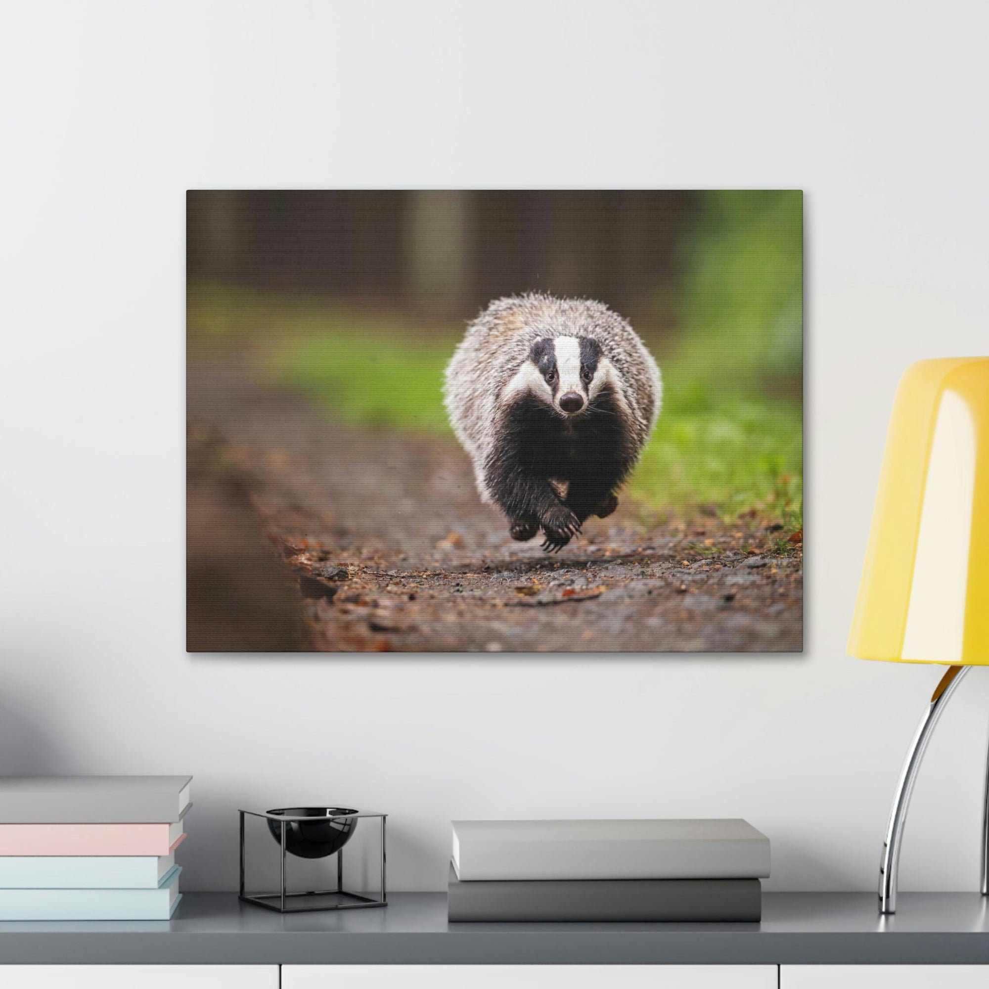 Scripture Walls Badger Hunting Badger on Hunt Print Animal Wall Art Wildlife Canvas Prints Wall Art Ready to Hang Unframed-Express Your Love Gifts