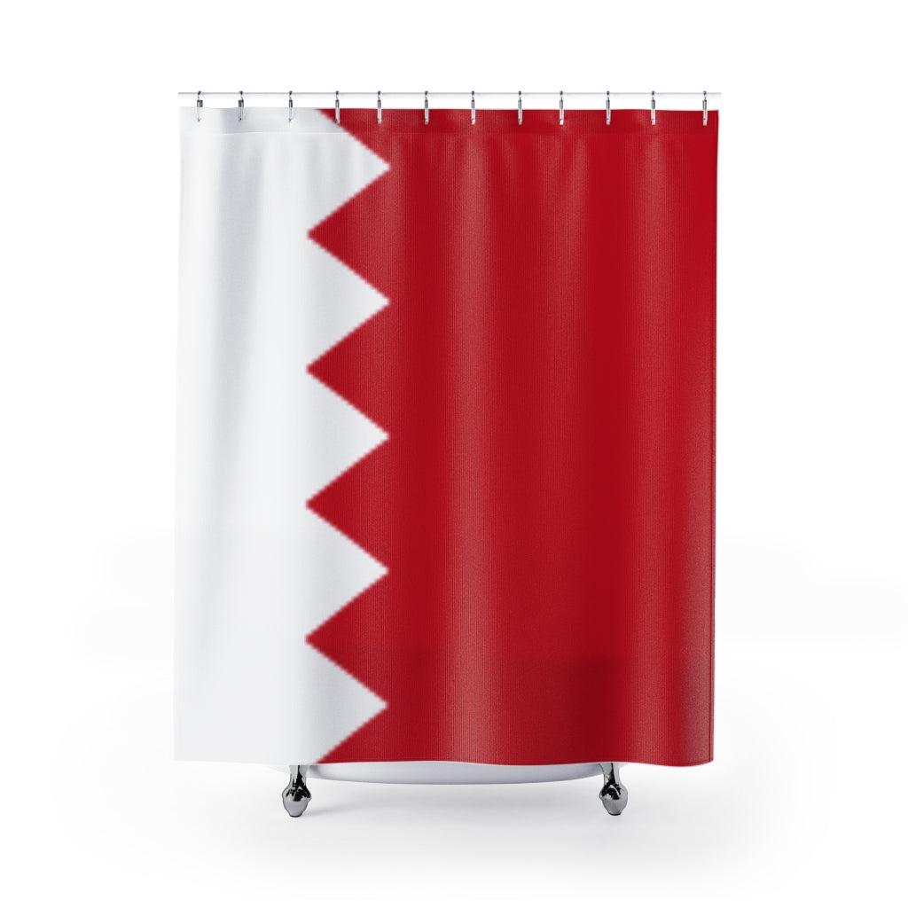Bahrain Flag Stylish Design 71" x 74" Elegant Waterproof Shower Curtain for a Spa-like Bathroom Paradise Exceptional Craftsmanship-Express Your Love Gifts
